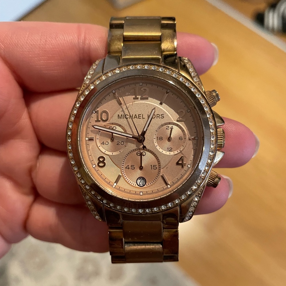 Michael Kors Ritz Rose Gold Tone Watch